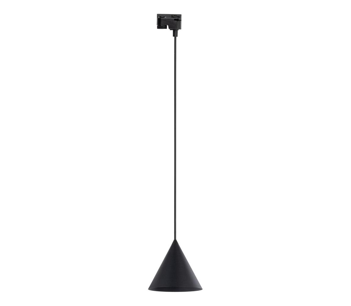 Żyrandol na łańcuchu do systemu szynowego CONO 1xE27/15W/230V czarny