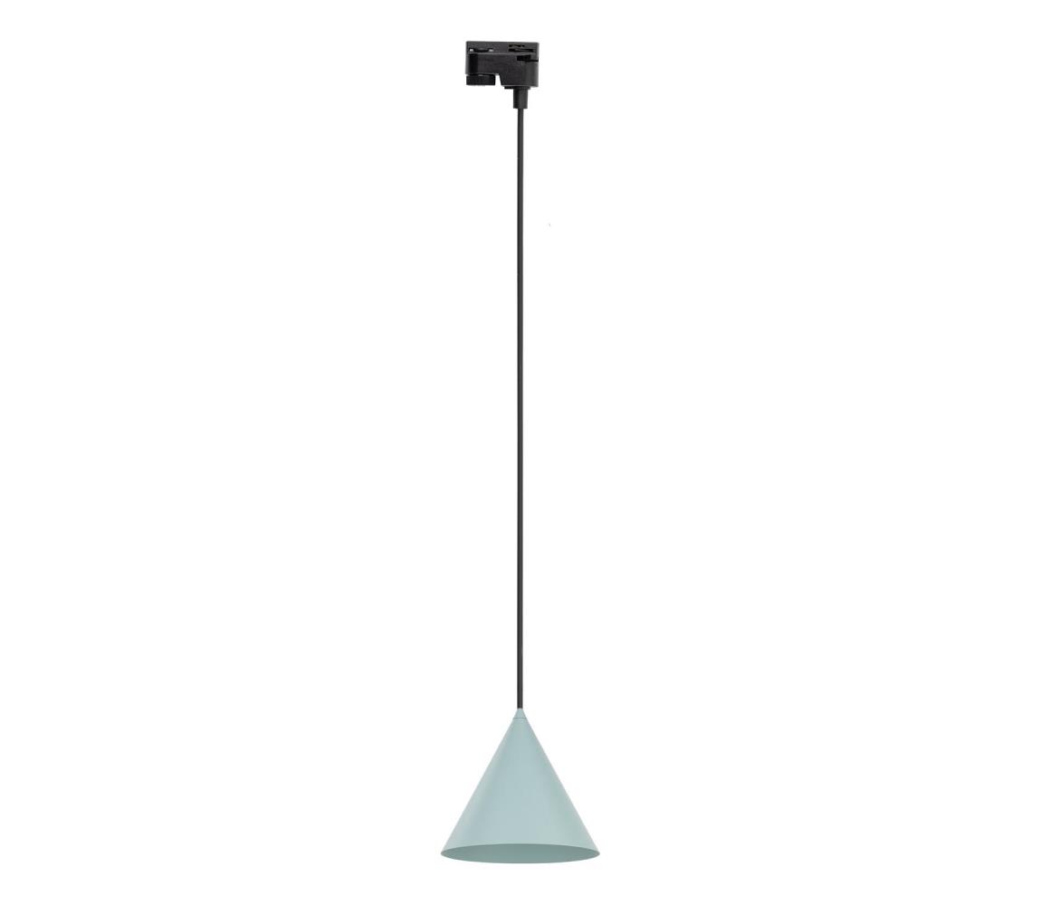Żyrandol na łańcuchu do systemu szynowego CONO 1xE27/15W/230V czarny/miętowy