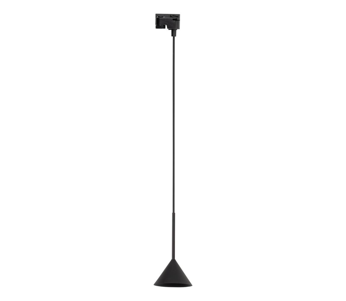 Żyrandol na łańcuchu do systemu szynowego CONO MINI 1xGU10/10W/230V czarny