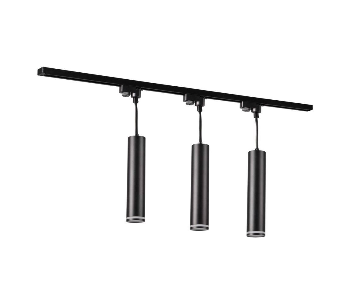 Żyrandol na łańcuchu do systemu szynowego PARIS 3xGU10/10W/230V + 1 m szyna system