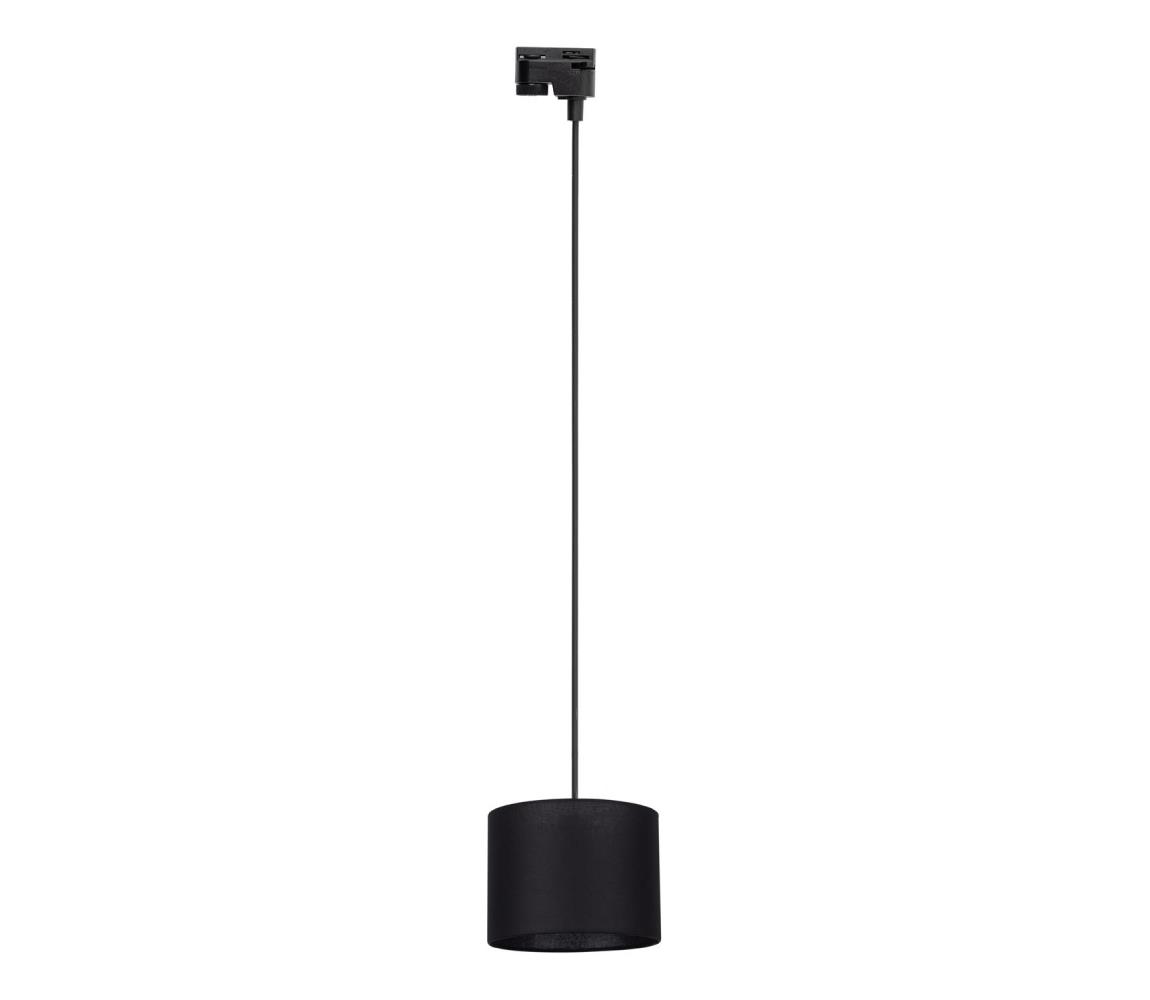 Żyrandol na łańcuchu do systemu szynowego TRACER 1xE27/15W/230V śr. 20 cm czarny