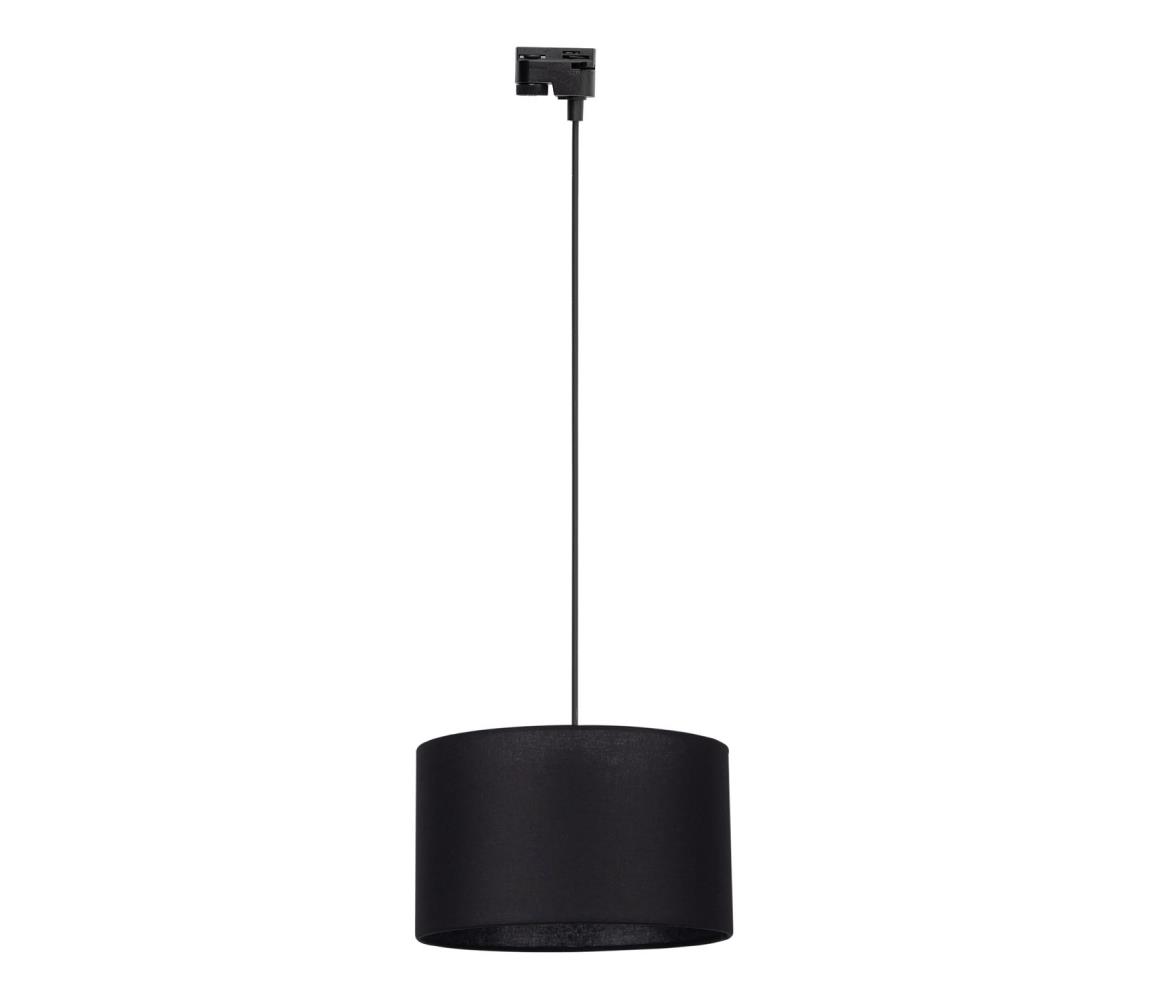 Żyrandol na łańcuchu do systemu szynowego TRACER 1xE27/15W/230V śr. 38 cm czarny