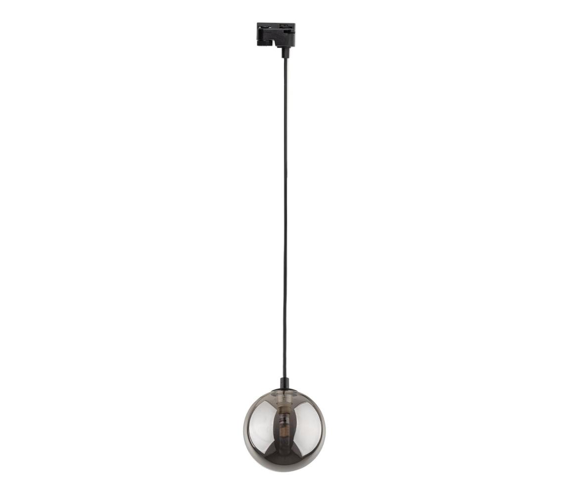 Żyrandol na łańcuchu do systemu szynowego TRACER 1xG9/8W/230V czarny/dymny czarny
