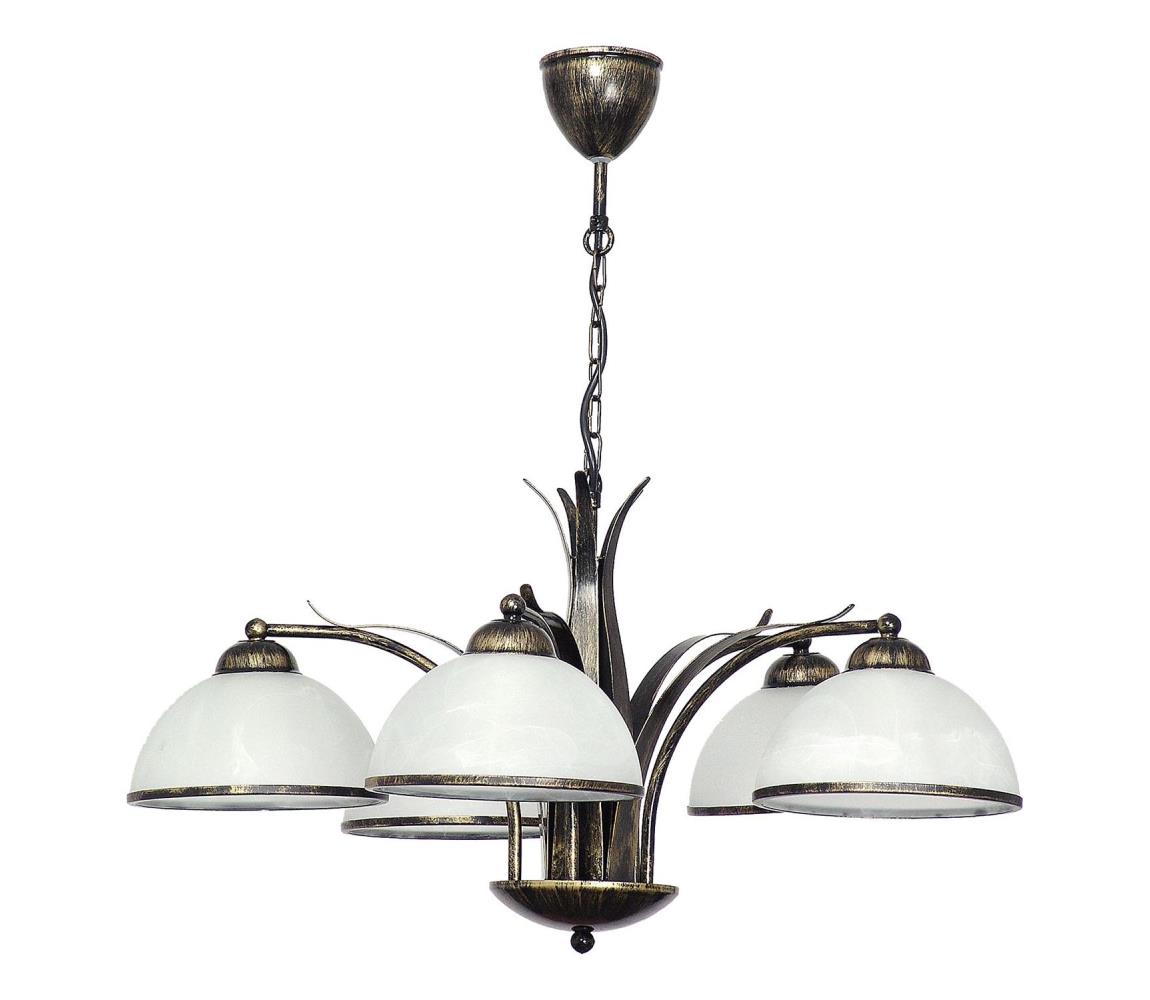 Żyrandol na łańcuchu KORFU 5xE27/60W/230V
