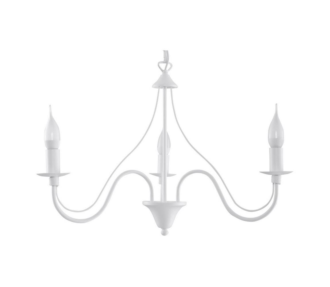 Żyrandol na łańcuchu MINERWA 3 3xE14/40W/230V biały