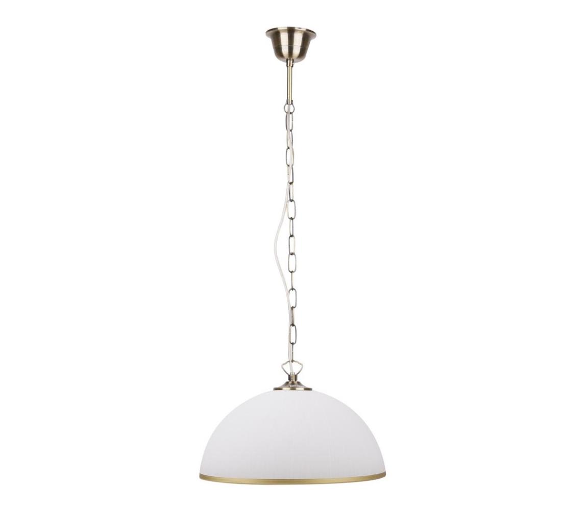 Żyrandol na łańcuchu SUGAR 1xE27/60W/230V biały/złoty