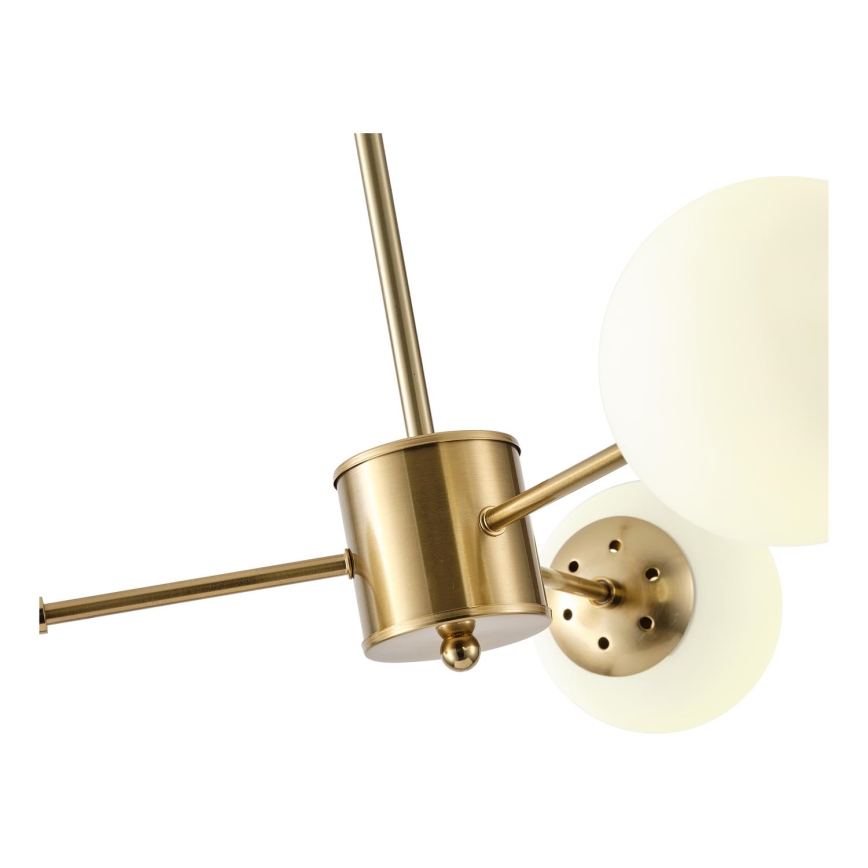 Żyrandol na drążku 3xE27/40W/230V mosiądz