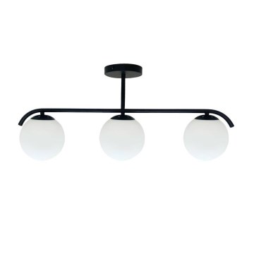 Żyrandol na drążku AMADEO 3xE14/40W/230V czarny