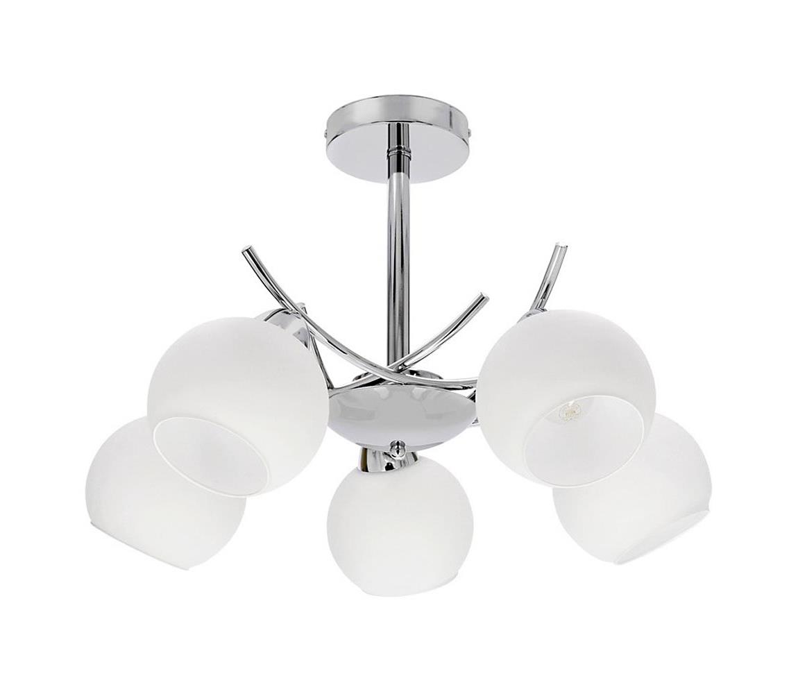 Żyrandol na drążku AMOS 5xE27/40W/230V chrom błyszczący