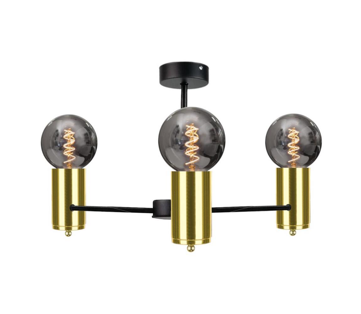 Żyrandol na drążku ARD 3xE27/60W/230V złoty