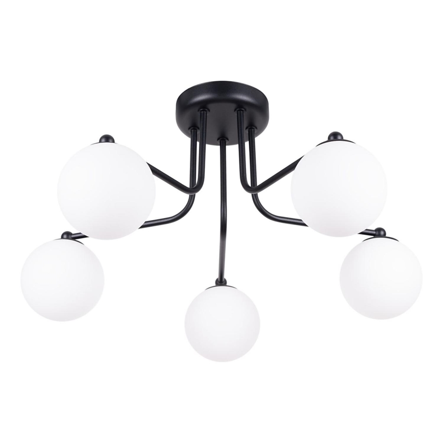 Żyrandol na drążku ASTRAL 5xG9/8W/230V czarny