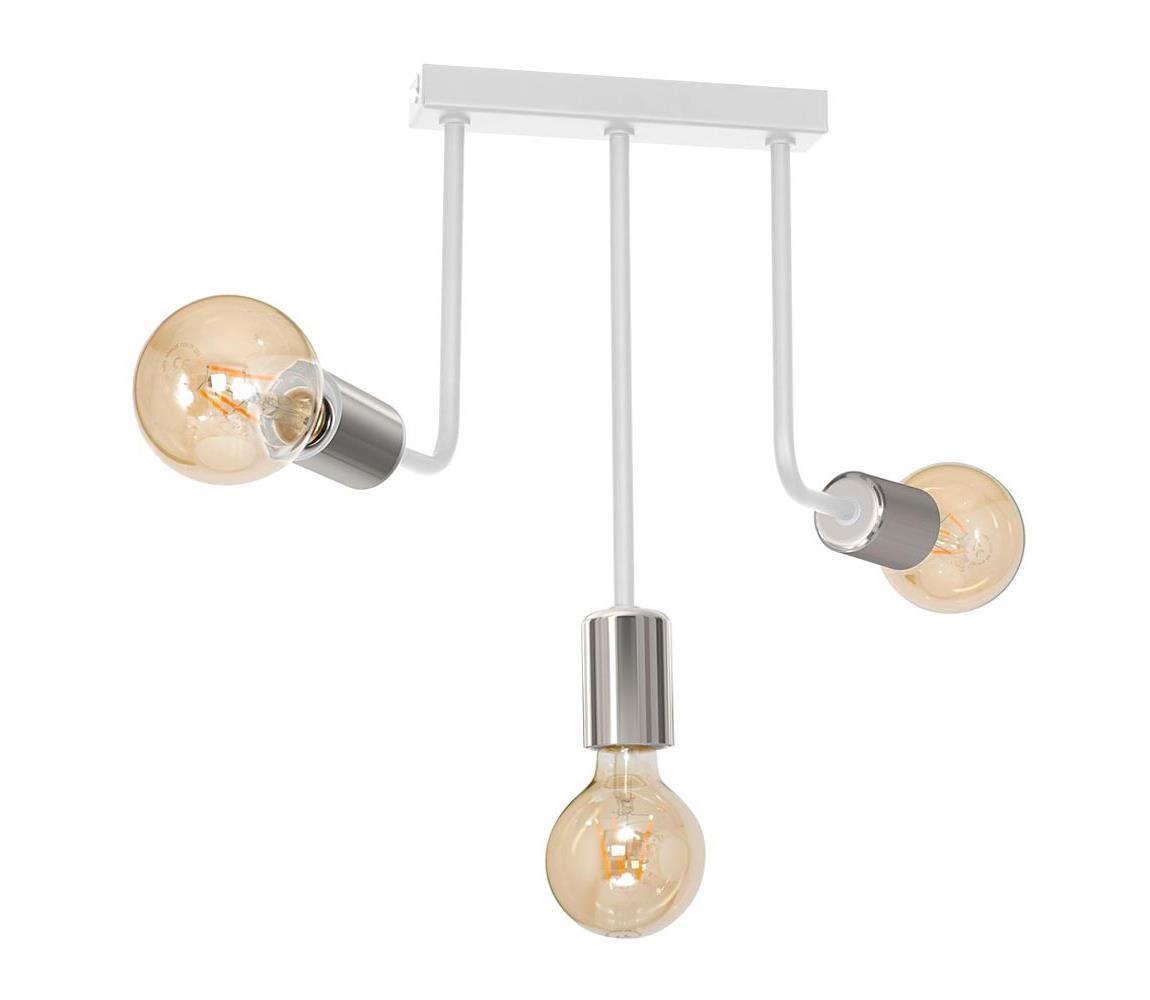Żyrandol na drążku CANDELA 3xE27/15W/230V biały