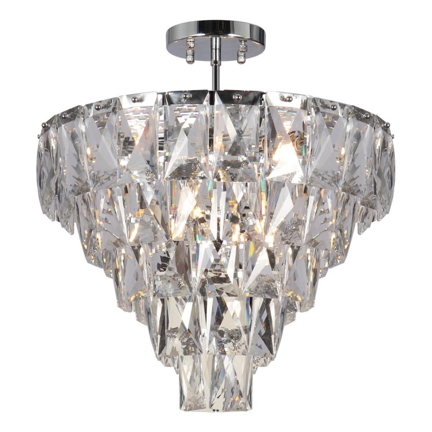 Żyrandol na drążku CHELSEA 6xE14/40W/230V śr. 50 cm chrom błyszczący