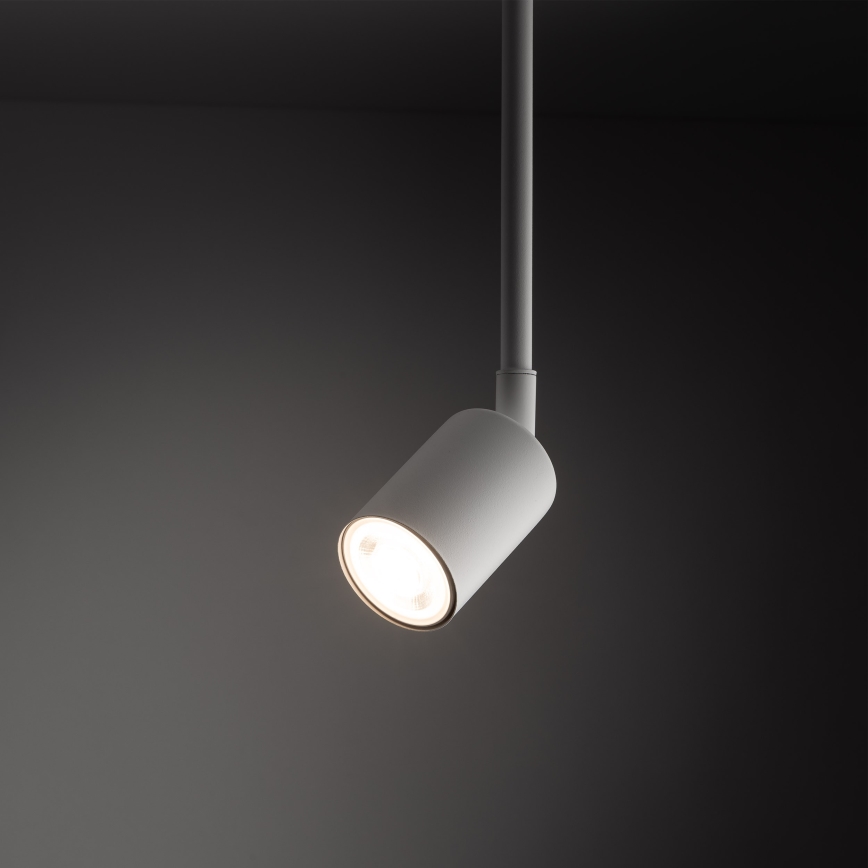 Żyrandol na drążku do 1-fazowego systemu szynowego TOP 1xGU10/10W/230V biały