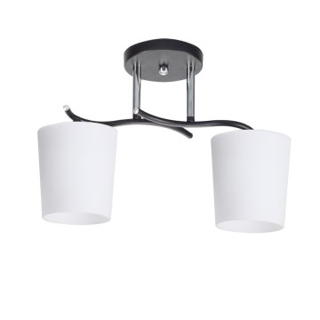 Żyrandol na drążku ESNYR 2xE27/40W/230V czarny/biały