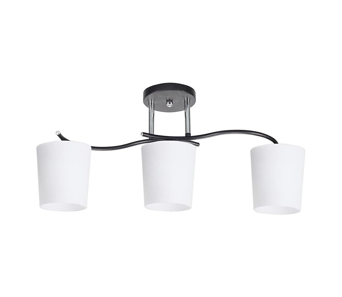 Żyrandol na drążku ESNYR 3xE27/40W/230V czarny/biały