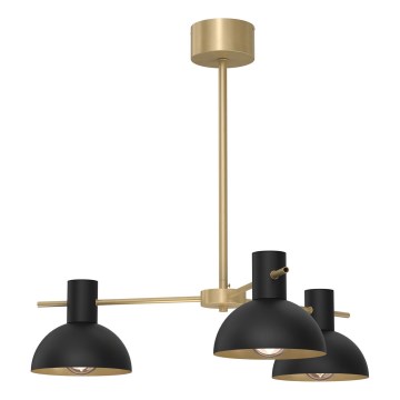 Żyrandol na drążku ESTATE MINI 3xE27/15W/230V czarny