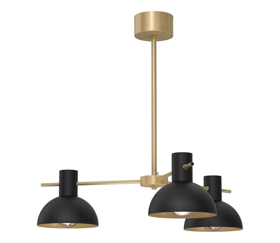 Żyrandol na drążku ESTATE MINI 3xE27/15W/230V czarny