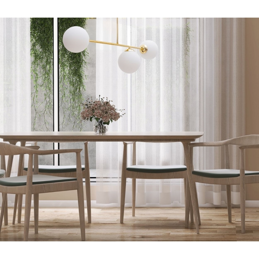 Żyrandol na drążku FIRA 3xE27/60W/230V złoty