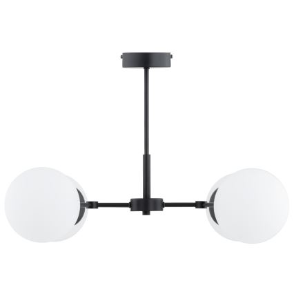 Żyrandol na drążku FOTON 4xE14/10W/230V czarny