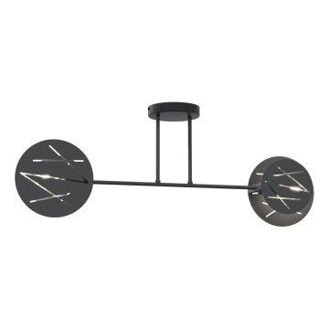 Żyrandol na drążku FRICK 2xE27/15W/230V czarny