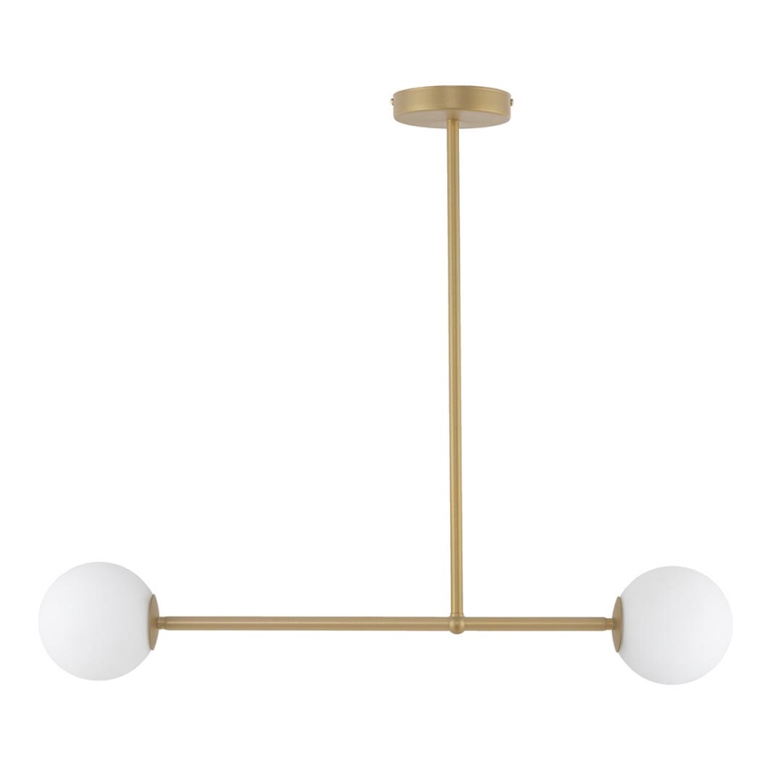 Żyrandol na drążku GAMA 2xG9/12W/230V gold