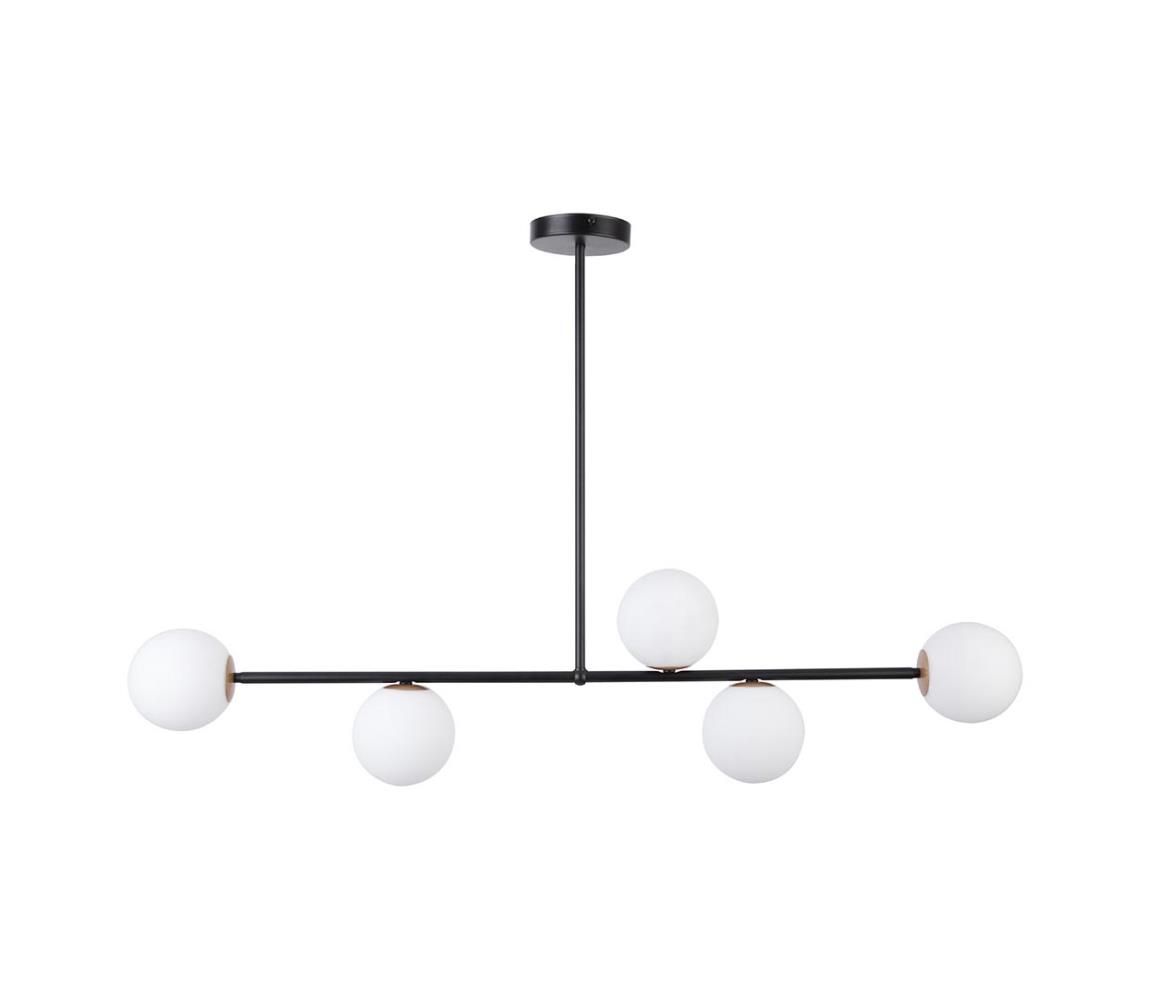 Żyrandol na drążku GAMA 5xG9/12W/230V czarny