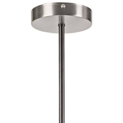 Żyrandol na drążku LILOU 4xE14/5W/230V matowy chrom/dymny