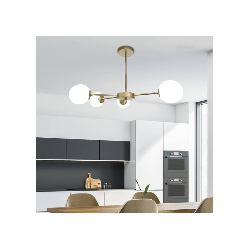 Żyrandol na drążku MATI 4xG9/20W/230V złoty