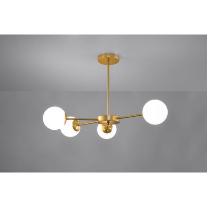 Żyrandol na drążku MATI 4xG9/20W/230V złoty