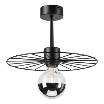 Żyrandol na drążku MONTANA 1xE27/15W/230V śr. 30 cm czarny