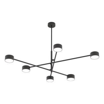 Żyrandol na drążku NATSU 6xGX53/12W/230V czarny