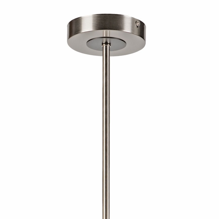 Żyrandol na drążku ROLLO 8xE14/5W/230V matowy chrom/dymny