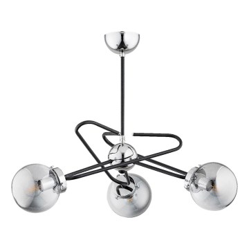 Żyrandol na drążku SAGITO 3xE14/10W/230V chrom błyszczący