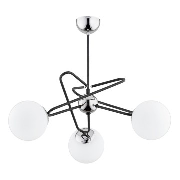 Żyrandol na drążku SAGITO 3xE14/10W/230V chrom