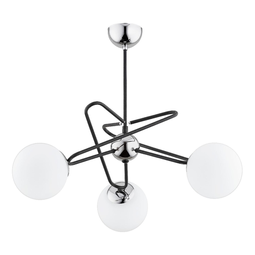 Żyrandol na drążku SAGITO 3xE14/10W/230V chrom