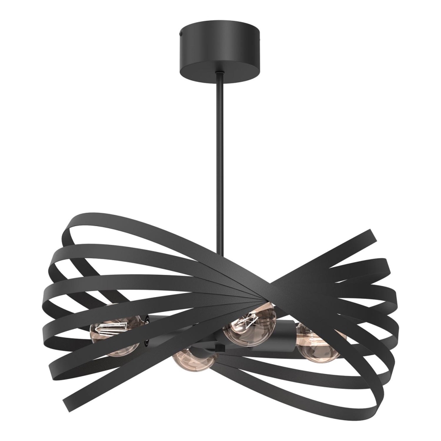 Żyrandol na drążku SPARKLE 4xE27/15W/230V czarny
