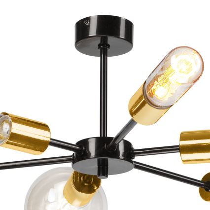 Żyrandol na drążku STARLA 6xE27/60W/230V