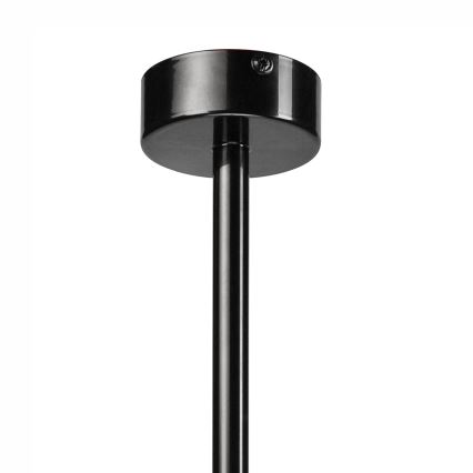 Żyrandol na drążku TARO 1xE27/60W/230V czarny