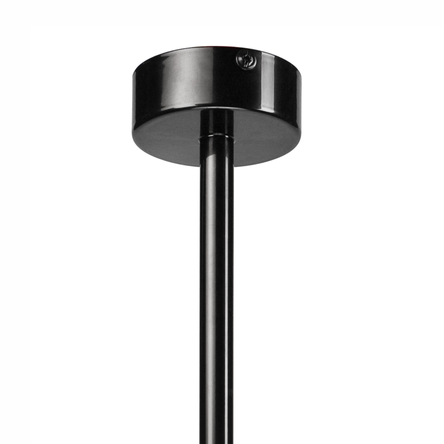 Żyrandol na drążku TARO 1xE27/60W/230V czarny