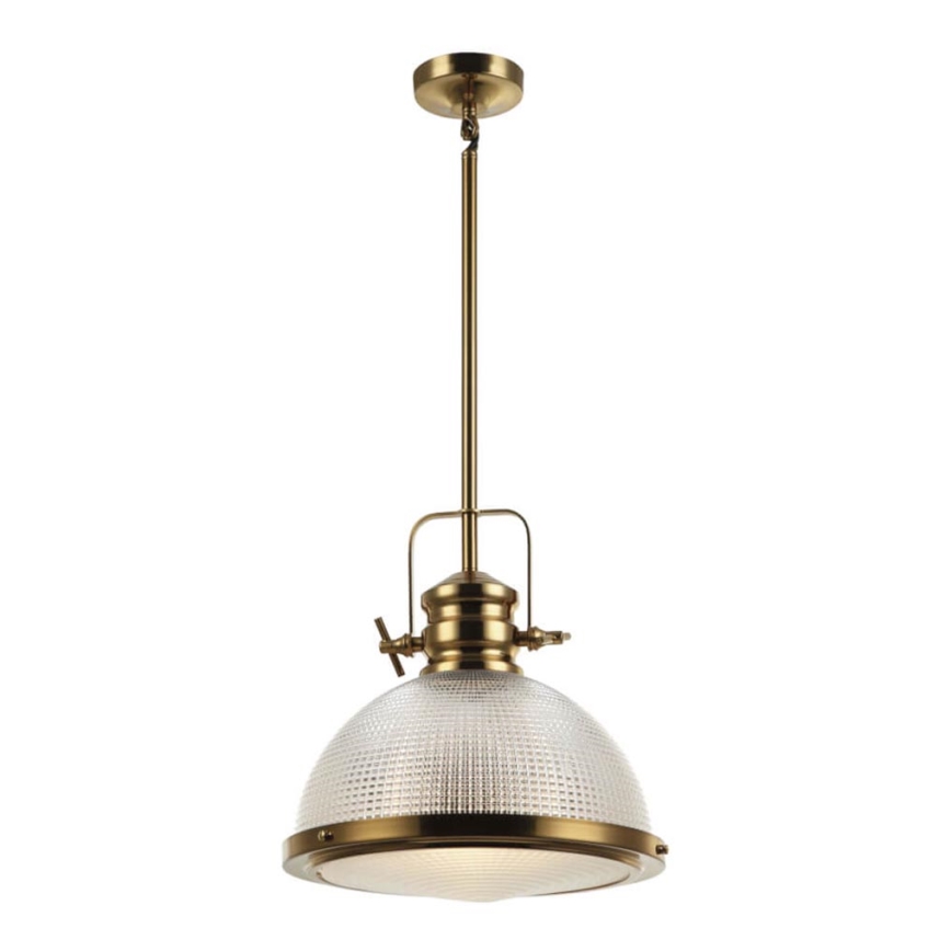 Żyrandol na drążku THOR 1xE27/11W/230V brąz