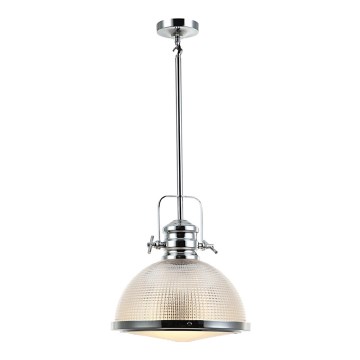Żyrandol na drążku THOR 1xE27/11W/230V chrom błyszczący