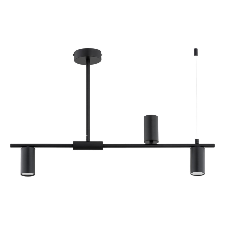 Żyrandol na drążku URANOS 3xGU10/10W/230V czarny