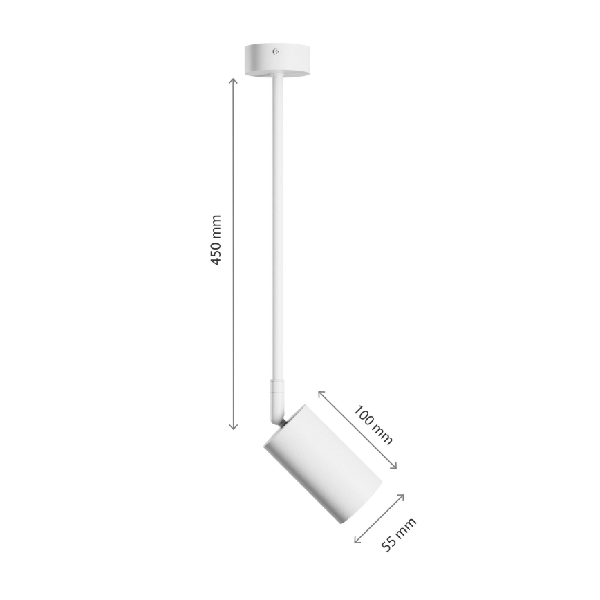 Żyrandol na drążku VARIOSA 1xGU10/10W/230V biały
