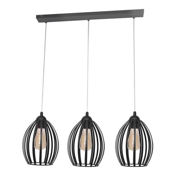 Żyrandol na drucie DALI 3xE27/15W/230V
