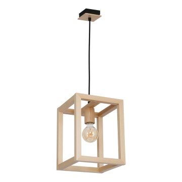 Żyrandol na drucie LEGNO 1xE27/60W/230V