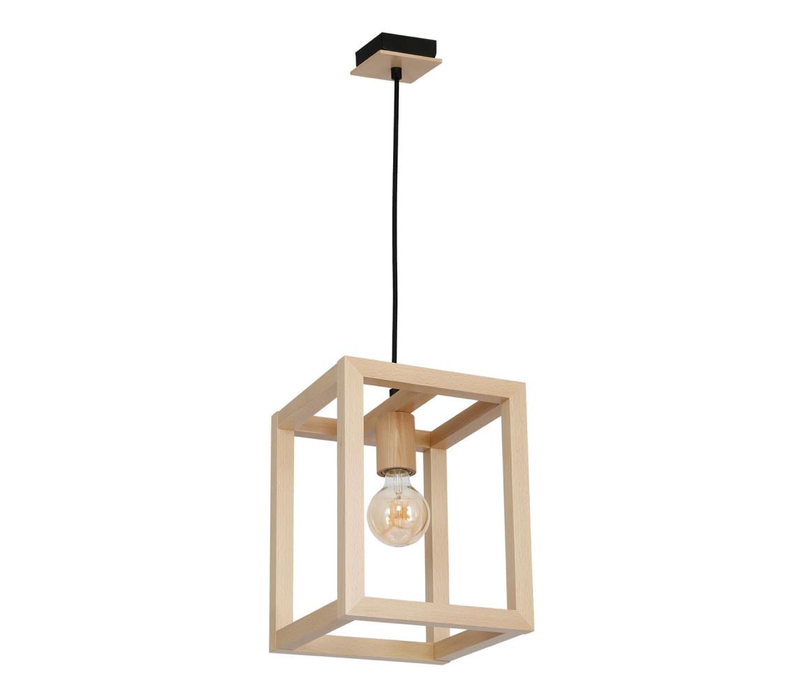 Żyrandol na drucie LEGNO 1xE27/60W/230V