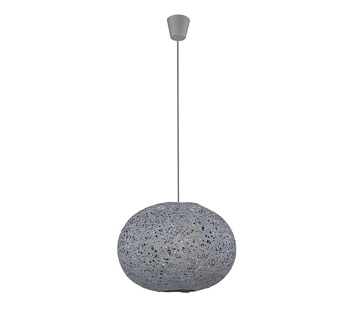 Żyrandol na drutu BACKAZ GRAY 1xE27/60W/230V