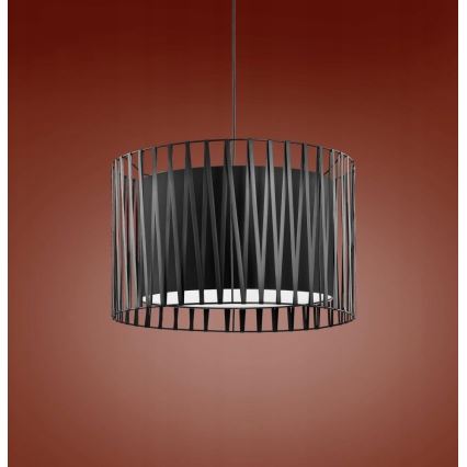 Żyrandol na drutu HARMONY BLACK 3xE27/60W/230V