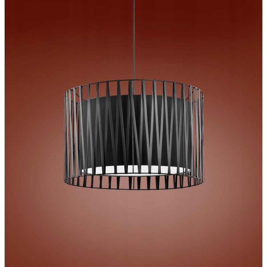 Żyrandol na drutu HARMONY BLACK 3xE27/60W/230V